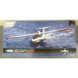 A Parkzone Icon A5 model amphibious aircraft boxed CA