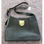 A Salvatore Ferragamo black leather tote bag OS6
