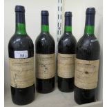 Wine: four bottles of 1997 Chateau Jonqueyres RAB