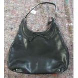 An Anya Hindmarch black leather tote bag RSM