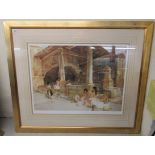 A William Russell Flint Limited Edition coloured print 385/850 bears a blindstamp 19'' x 27''