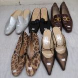 Ladies shoes, viz. five pairs by Salvatore Ferragamo approx.