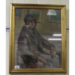 J O'Sullivan - 'Art Student' oil on canvas bears a signature,