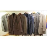 Six gentlemens Daks of London tweed and other blazers approx.