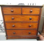 A late Victorian mahogany dressing chest,