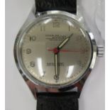 A 1950s Charles Hicolet Tramelan stainless steel cased wristwatch,