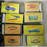 Eight Matchbox series for Lesney diecast model vehicles: to include Model 60;