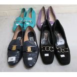 Ladies shoes, viz. four pairs by Salvatore Ferragamo approx.