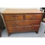 An early 20thC mahogany dressing chest,