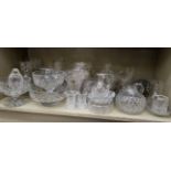 Whitefriars lead crystal, mainly tableware: to include vases and fruit bowls various sizes,