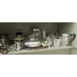 Silver plated tableware: to include a tureen and cover, a caster,