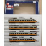 A Lima N gauge Lufthansa Airport Express model locomotive boxed F
