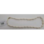 A graduated freshwater pearl necklace,