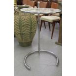 A 20thC chromium plated tubular steel framed,