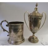 Silver collectables: to include a Christening tankard of cylindrical form Birmingham 1904