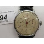 A Chronograph Suisse stainless steel cased wristwatch,