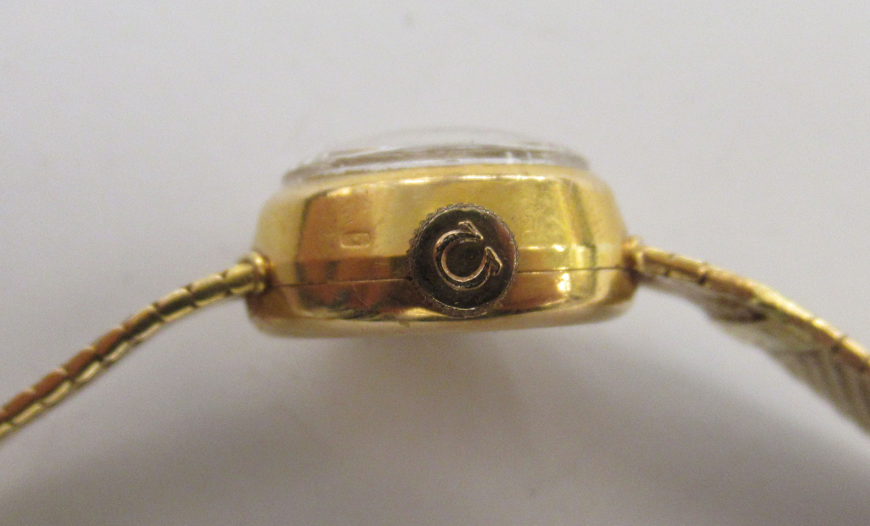 A lady's 18ct gold cased Omega wristwatch, - Image 3 of 3