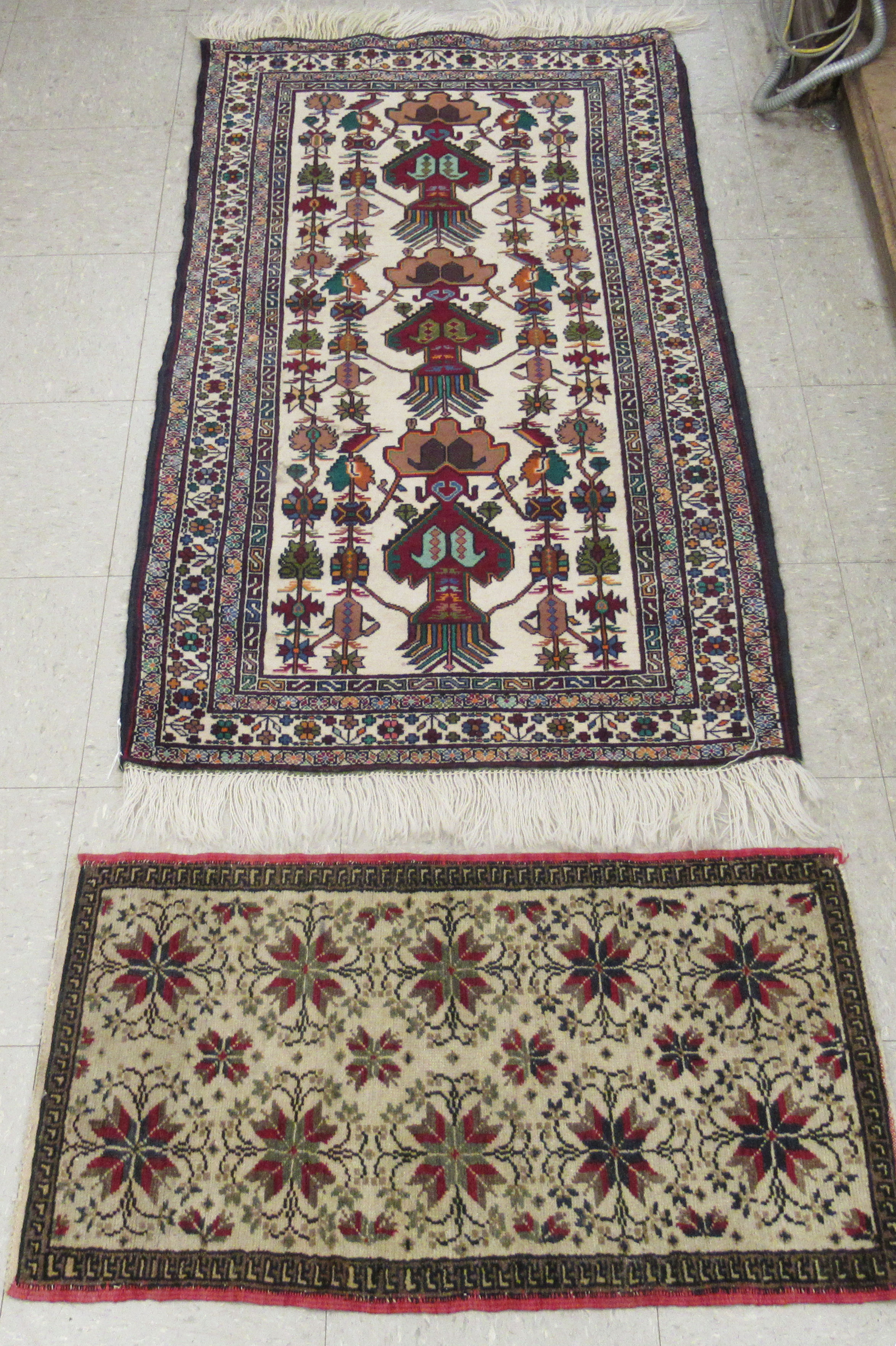 Two small Persian rugs,