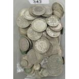 Uncollated British pre-1947 silver coins: to include a Victorian 1898 florin OS10