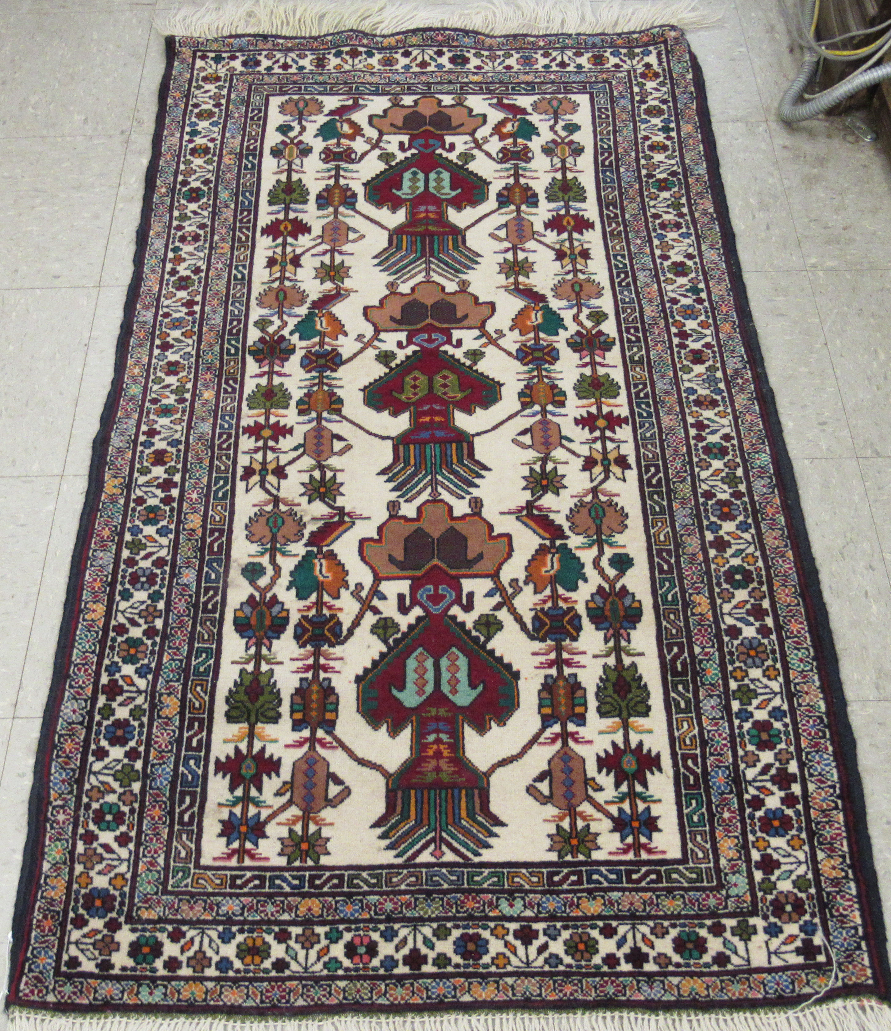 Two small Persian rugs, - Image 3 of 4