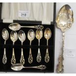 Silver collectables: to include a serving spoon Sheffield 1898 OS10