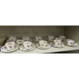 A late Victorian Bisto china tea set,