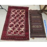 Rugs: to include a Bokhara with elephant pattern motifs,