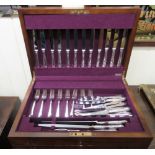 An AE Poston & Co of Sheffield EPNS and stainless steel canteen of cutlery and flatware CA