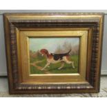 T Blinks - a study of a hound oil on panel bears a signature & dated 1900 6'' x 7.