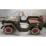 An early/mid 20thC painted metal child's go-kart,