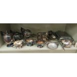 Silver plated wares: to include rectangular entree dishes;