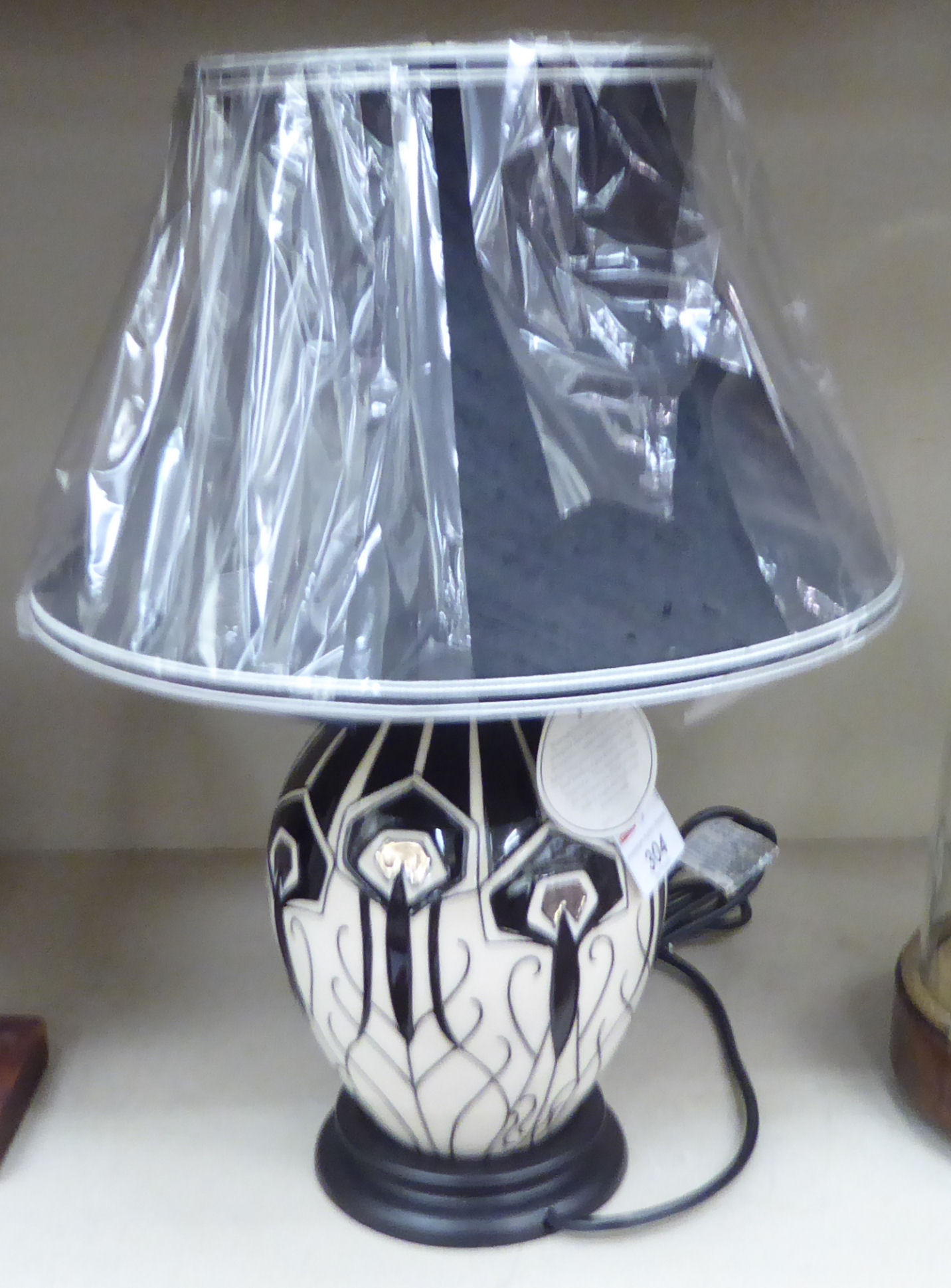 A Moorcroft pottery table lamp,