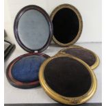 Eight 20thC 'antique' inspired gilded and other veneered frames,