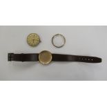 An Omega 9ct gold cased wristwatch,