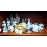 Decorative ceramics: to include a Lladro porcelain figure,