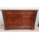 A modern Regency inspired mahogany finished serving table,