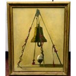 A Maninkrhk (Russian) - a study of a bell, suspended on a tripod,