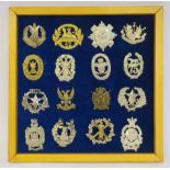 Sixteen various Scottish regimental cap badges and other insignia,