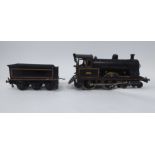 A Bing for Bassett-Lowke live steam model 4-4-0 Black Prince locomotive and tender No.