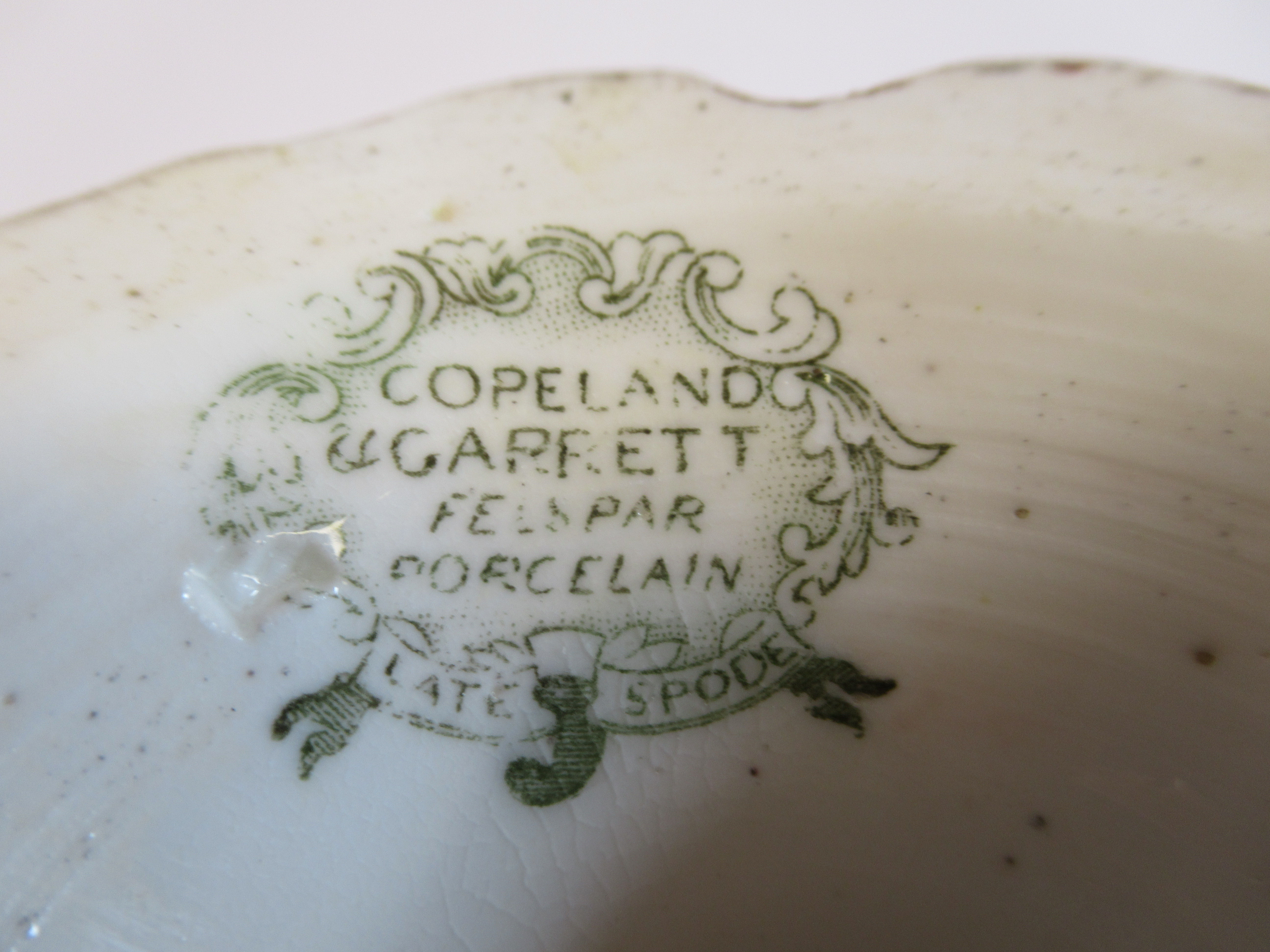 A pair of Copeland Garrett Felspar porcelain ewers with bowl shaped bodies and drawn loop handles, - Image 5 of 6