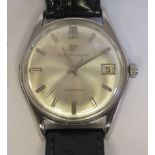 A 1960s Girard Perregaux stainless steel cased wristwatch,