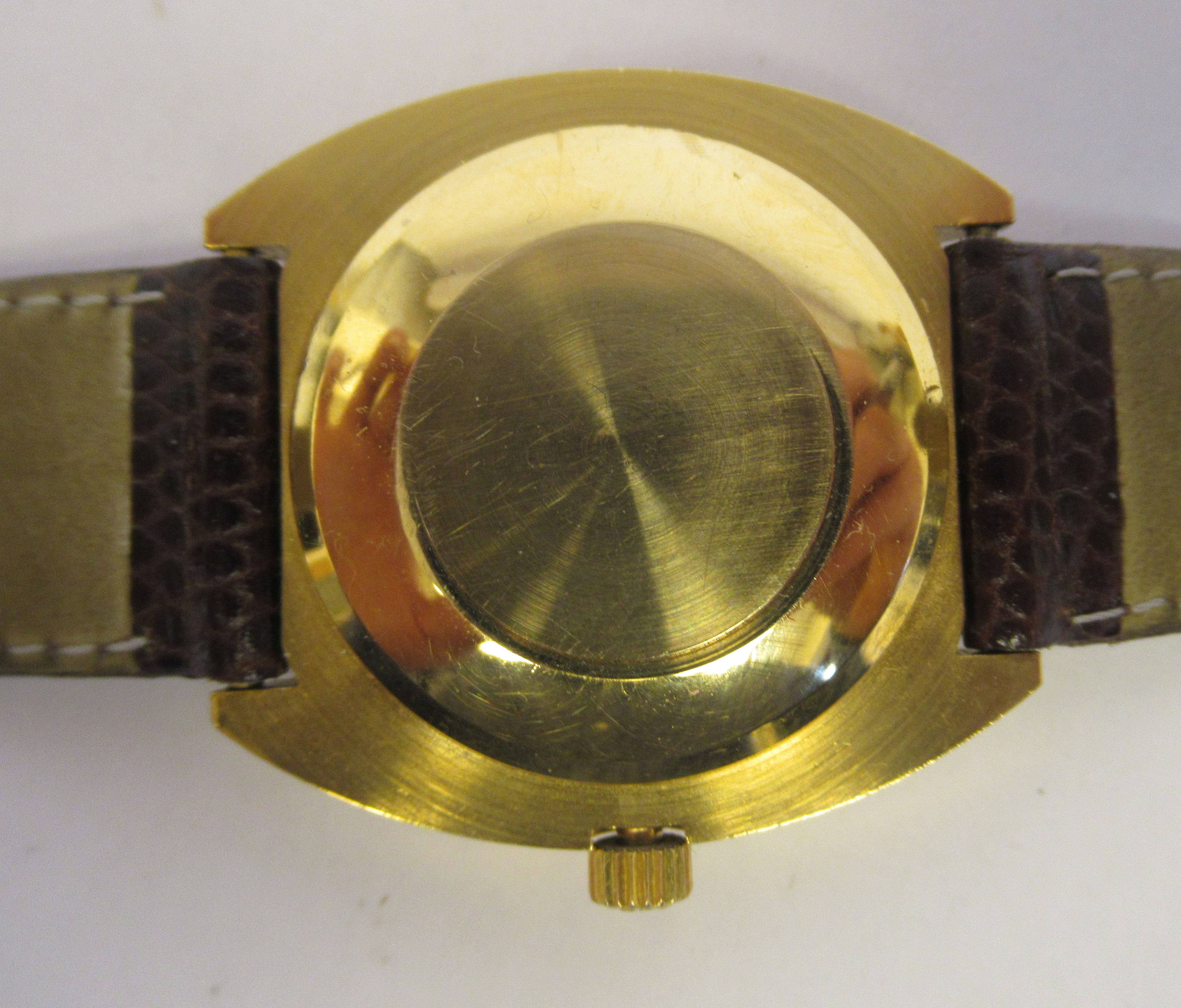 A 1970s Longines Admiral 9ct gold monocoque cased wristwatch, the ...