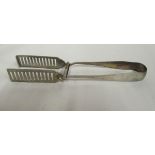 A pair of Edwardian silver asparagus servers Thomas,