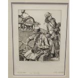 Stanley Anderson - 'The Old Tinker' line engraving,