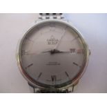 An Omega De Ville stainless steel cased Co-Axial Chronometer, on a dedicated,