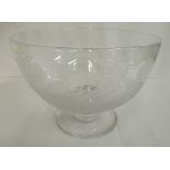 A Tudor crystal pedestal fruit bowl,