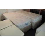 Two single Vispring single mattresses,