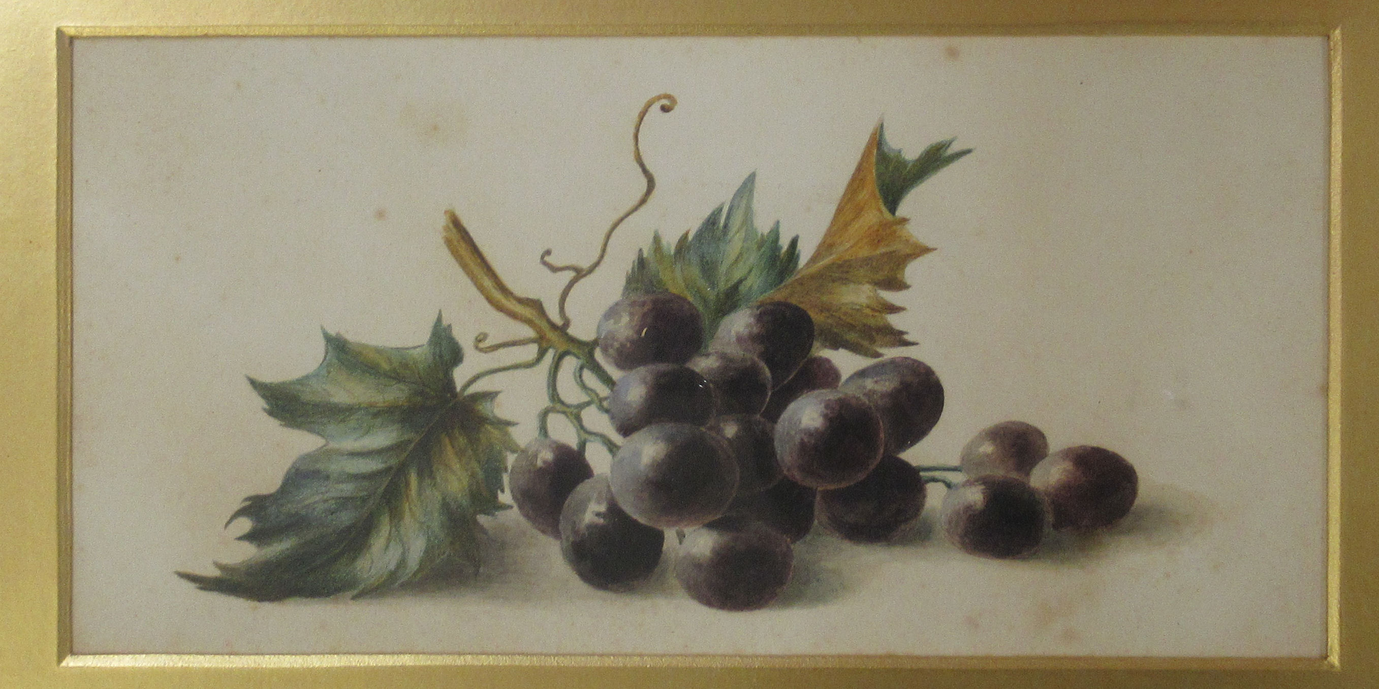 Two late 19th/early 20thC British School - still life studies, fruit watercolours 11. - Image 2 of 4