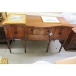 A modern Georgian style mahogany serving sideboard,