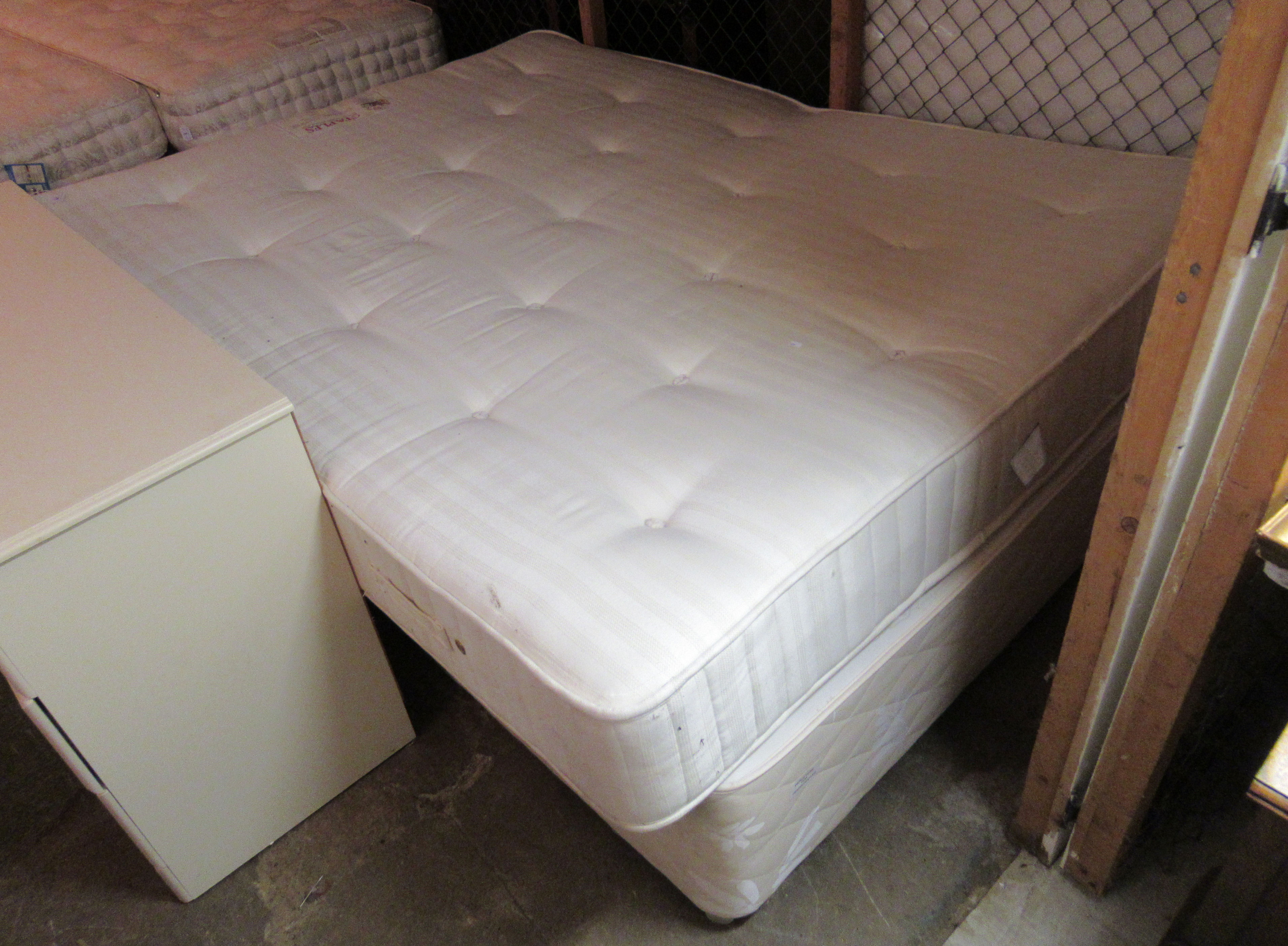 A Staples Double Spring double mattress, - Image 2 of 2